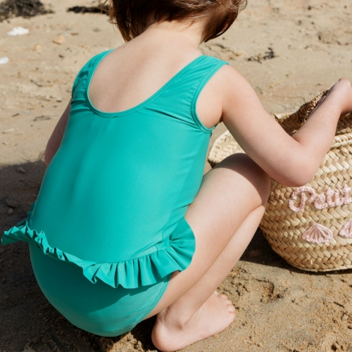 swimsuit with ruffled